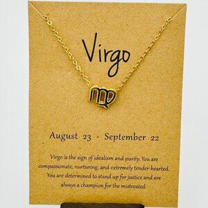 Gold Virgo Necklace - NWT